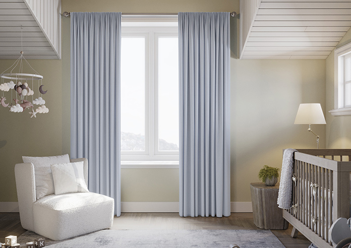 Windermere, Powder Blue - Made to Measure Curtains - Image 3